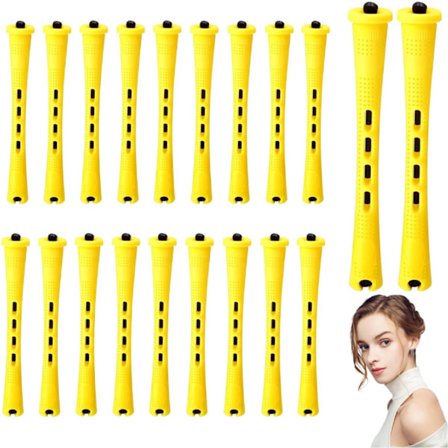 ING Kalde Permanent Hårkrøller - 60 Ark - Krøller Håret Uten Varme - 0,7 x 8,2 cm