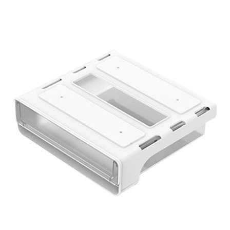 Työpöydän alle kiinnitettävä säilytyslaatikko, suuri kapasiteetti, muovinen, itseliimautuva, piilotettu hylly, laatikon järjestäjä puhelimille, osille