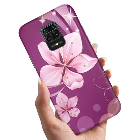 Xiaomi Redmi Note 9 Pro - Skal/Mobilskal Vit Blomma