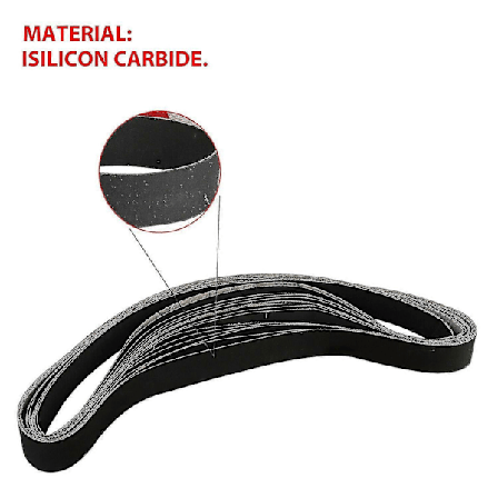 12 st 1 x 30 tum Siliciumkarbid Slipband 400, 600, 800, 1000 Korn