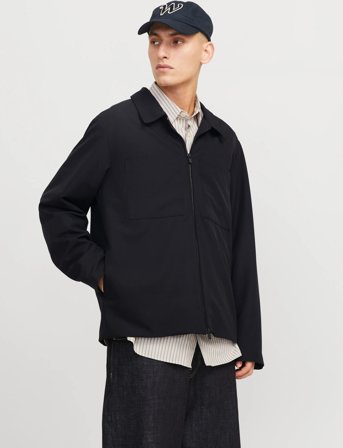 Jack & Jones Jjeperfect Shacket Sn - Black - XL