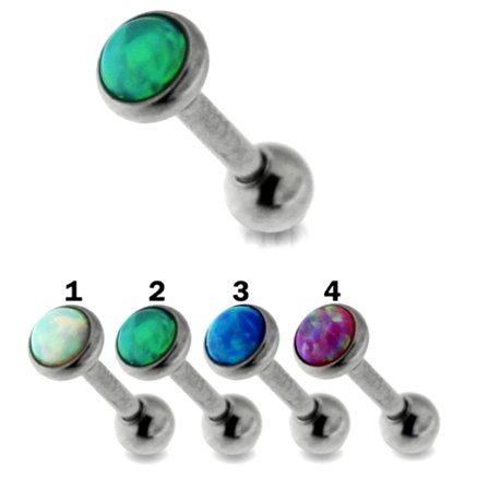 Opal sten brosk Helix Tragus Piercing 1ST