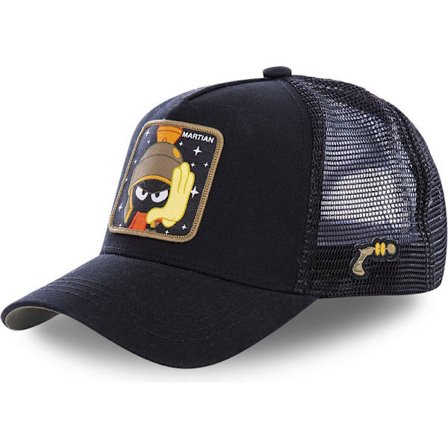 Cartoon Animal Baseball Hat Marvin Svart