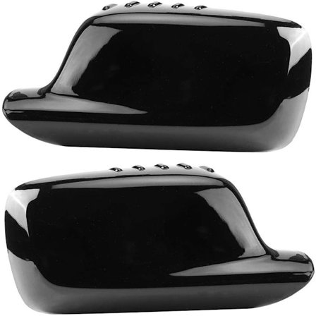 ING sivupeilin suojus, pari vasen + oikea ABS-taustapeilikotelo 51167074236 sopii malleihin E46 323Ci 325Ci 328Ci E65 E6, musta