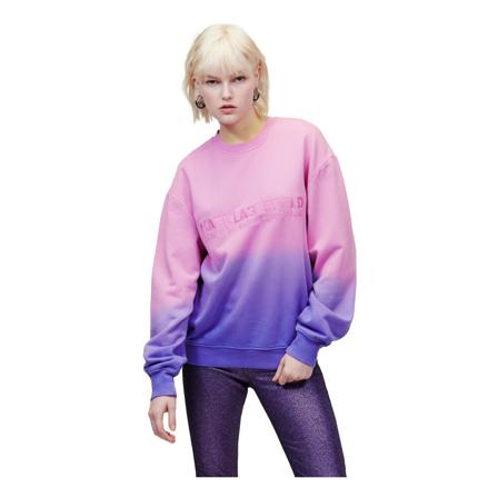 Karl Lagerfeld Sweatshirt Athleisure Gradient Lilla, Dame Sweatshirts