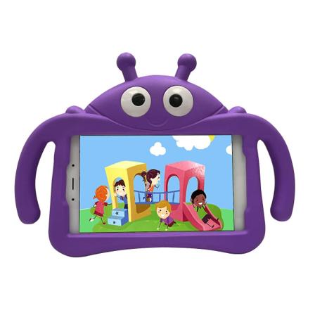 Kid Ladybug Case För Samsung Galaxy Tab A 8 T290 T295 2019, Kickstand Heavy Duty Stötsäkert cover, hållbart Purple