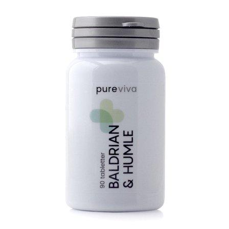 Pureviva Baldrian & Humle 90 tabl, Helse & Madvarer, Ingredienser, Baldrian