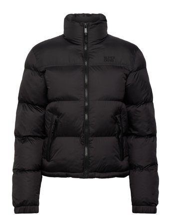 Non Hooded Tech Padded Jkt Black Superdry Sport