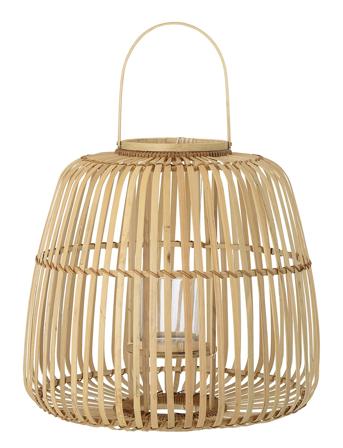 Lalla Lantern W/Glass Home Lighting Outdoor Lighting Outdoor Lanterns Brun Bloomingville*Betinget Tilbud