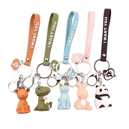 5 stk. nøgleringe til kvinder, taskevedhæng, nøgleringe, rygsæk, nøglering, vedhæng, dyrevedhæng, nøglering, julegave til kvinder