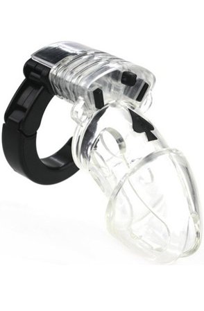 Clear Adjustable Chastity Cage Siveyshäkki