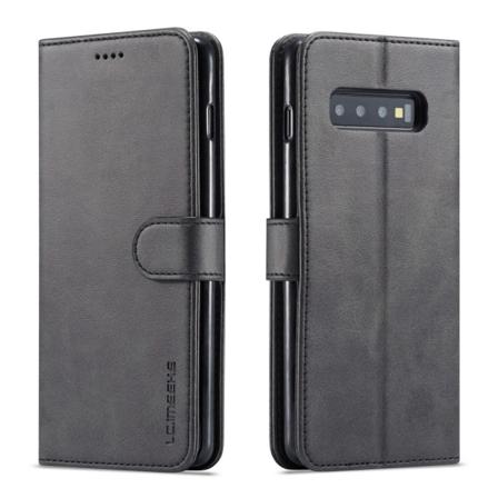 LC.IMEEKE Lompakkokotelo Samsung Galaxy S10 Musta