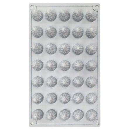 Hindbær Silikoneform 35 Huller Non-stick Fødevaregodkendt Nem Frigørelse DIY Kagedekoration Fondant