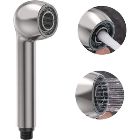 Borstad silver G1/2 handduschkran köksduschhuvud spray