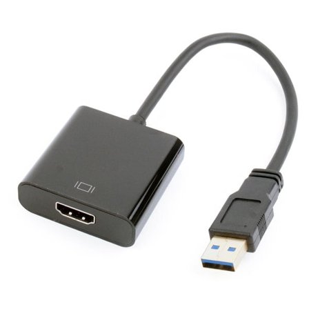 USB–HDMI adapteri, 1080p 60Hz, näytön peilaus tai laajennus, Windows-yhteensopiva