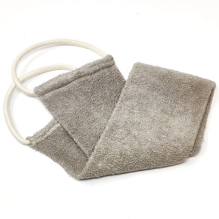 SÆBEVÆRKSTEDET Massagestrop af økologisk hør og bomuld Hørfarvet, Skincare, Badetilbehør, Badehandsker