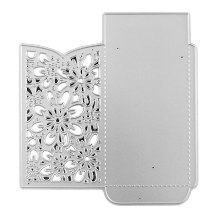 Hul Blomster Kuvert Metal Skærestencils Scrapbooking DIY Album Stempel Papirkort Prægning