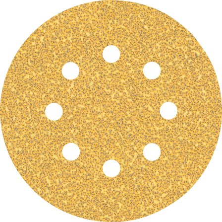 Bosch Expert C470 Slippapper 125 mm, 8 hål, 5-pack K40, Kapa, slipa & polera