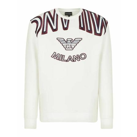 Emporio Armani Sweatshirts vit, Herr, Herr, Storlek: L