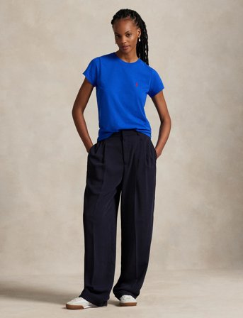 Polo Ralph Lauren Cotton Jersey Crewneck Tee - Blue - S