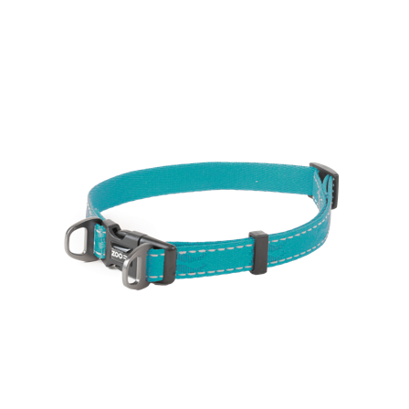 Selected by ZOO - Hundehalsbånd Rufus justerbart, 15mmx35-50cm, Turkis - Hund - Halsbånd - ZOO.no