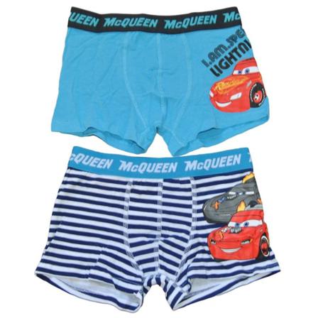 2-pack Boxerkalsonger Disney Cars Blå/randig Blue 6/8 År 122-134 Cm