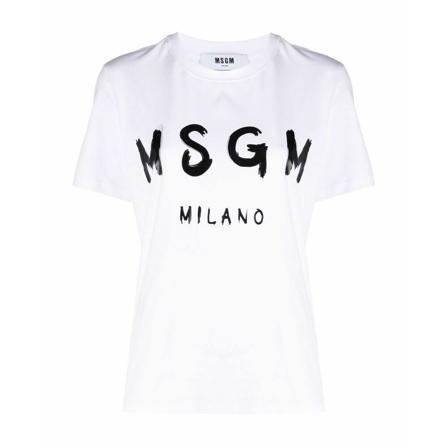 Msgm, T-Shirts Wit, Dames, Maat:M