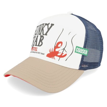 Coastal - White trucker Caps - Funky Crab White/Navy/Slate Trucker @ Hatstore