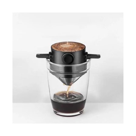 Godt Kaffefilter Svart Farge Dobbeltlags Kaffefilter