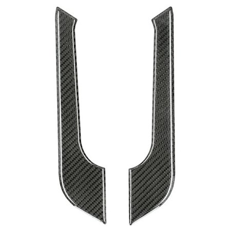 2 kpl Keskikonsolin Mukitelineen Verhoilu Hiilikuitu Kansi Sopii Dodge Charger 2011-2014