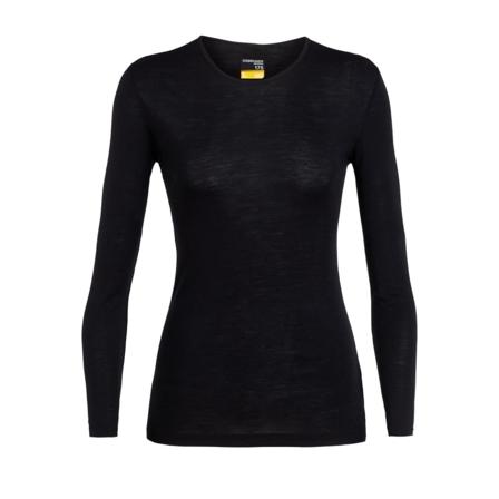 Icebreaker Women's 175 Everyday Longsleeve Crewe Women base layer tops Black L