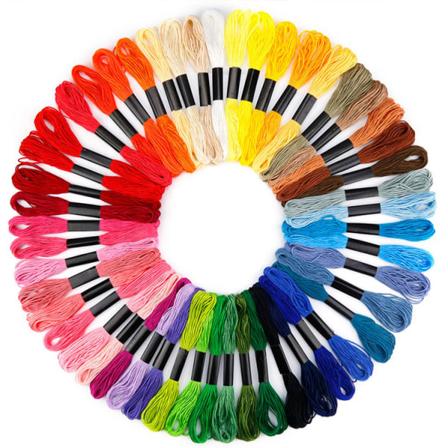 Regnbuefarget Broderi, Korsstingtråd, Armbånd, Håndverkstråd, 50 stk