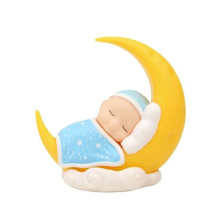 Baby Moon Dolls Moon Ornament BLÅ