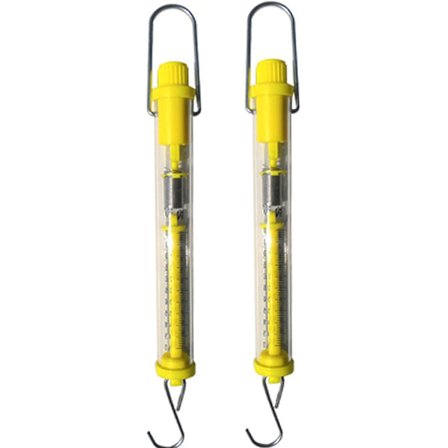 2 fjäderbalanser, fjäderdynamometer, plastfjäderbalans, 5