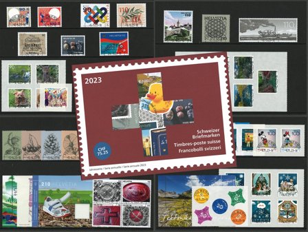 Schweiz - Årsmappe 2023 - Stemplet