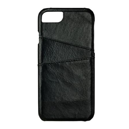 Onsala Mobilcover Sort Læder iPhone 6/7/8/SE2020/22 med Kortrum Svart