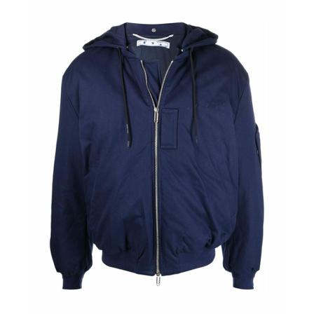 Off White Bomber Jakke Blå, Herre