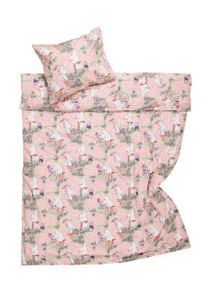 Arabia Mumin bäddset 150x210 Rosenträdgård GOTS Sovrum Flerfärgad CM