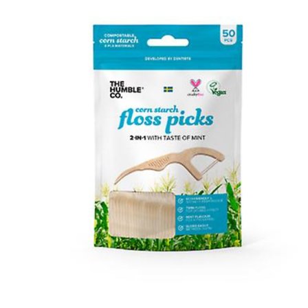 Humble Co Mint tandtrådshandtag 50 förpackningar
