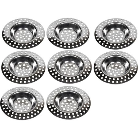 8x Avløpsfilter ALLE AVLØP 10g, hårfilter dusj sta,ZQKLA