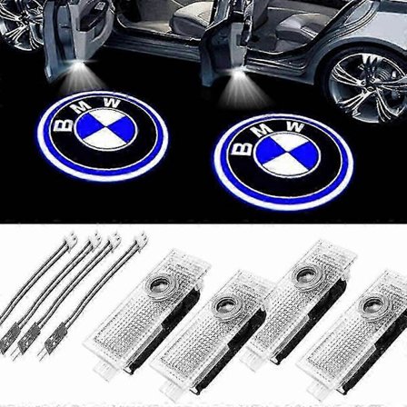 4 kpl auton oven projektori laser LED-valot kohteliaisuus lätäkkö varjovalaisimet BMW:lle