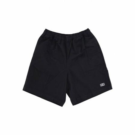 Obey, easy relaxed twill shorts Zwart, Heren, Maat:M