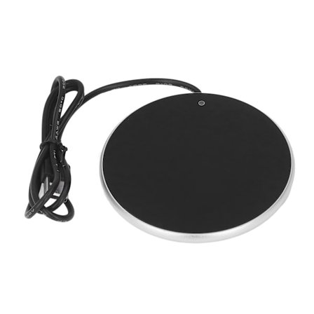 Kaffekrusvarmer 55°C Konstant Temperatur Pladsbesparende Smart USB Lysvarmer til Hjemmekontor Rejser Sølv