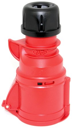 Garo Basic Skjøtekontakt IP44 5-polet 32 A 6 h, rød, Stikkontakter & kabler