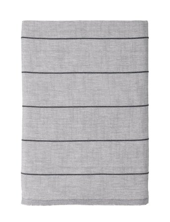 Södahl Dug 140X270 Line Light Grey/Ash - Grey - 140X270CM