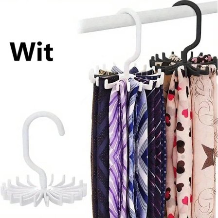 Slips Hängare I Slips Hängare I Slips Organiserare I Slips Krok I Häng 20 Slipsar I Vit - Väderbeständig