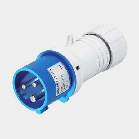 Shore power connector, 220 V, 16 A, CEE (male)