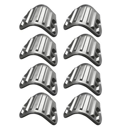 8st svart plastgitarr AMP Högtalarskåp Hörnskydd Ersättningsförstärkare Rundad rät vinkel för case för skydd Cover