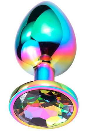 Space Journey Butt Plug With Jewel Medium Analplugg metall - Blushme.se