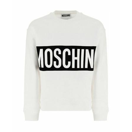 Moschino - Tröjor - Vit - Herr - Storlek: S, Herr, Storlek: S